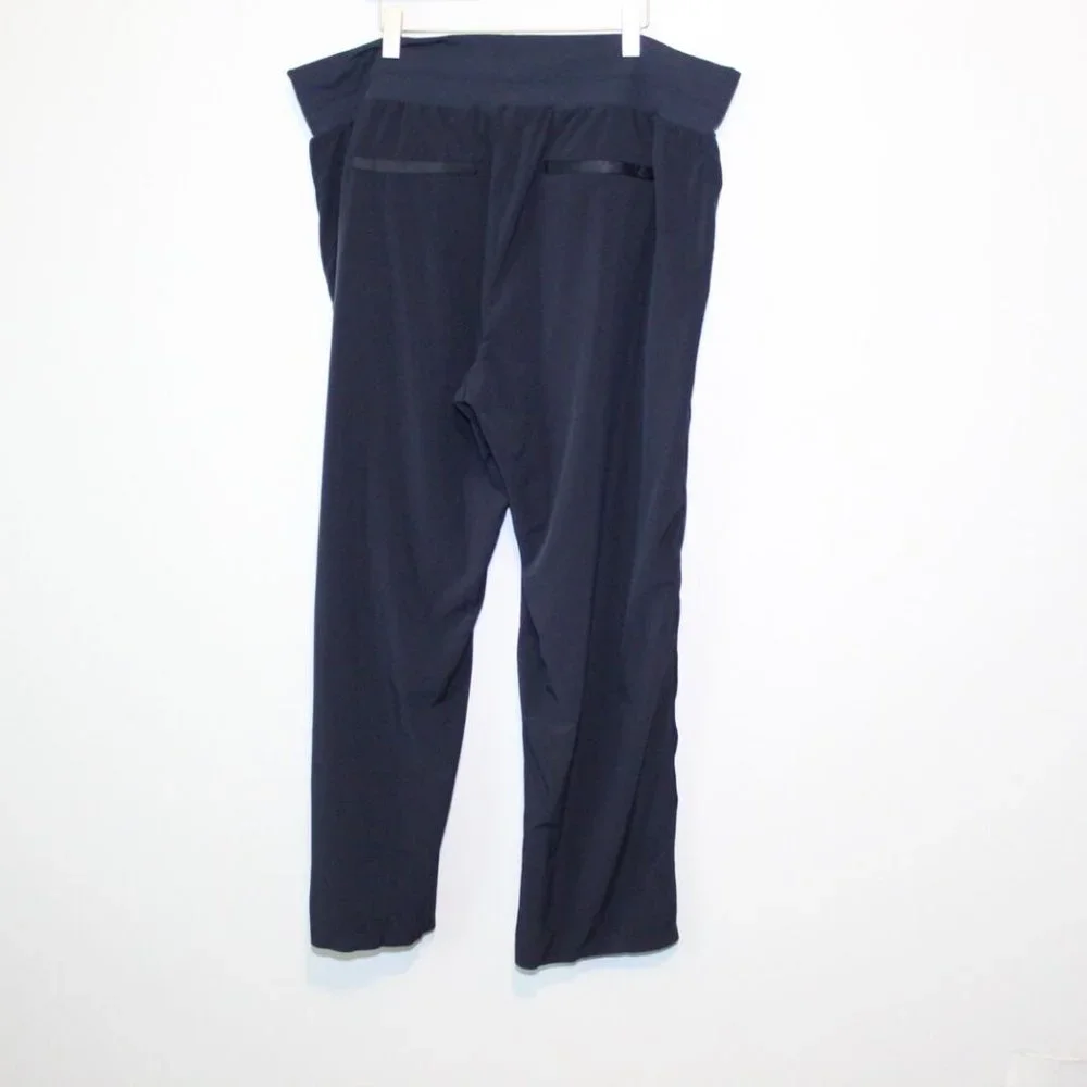 Athleta 2021 Nolita Wide Leg Pants Navy Blue Women's Plus Size 24 H13676 - Picture 7 of 13